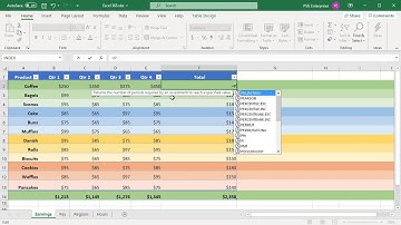 Calculated Columns in Excel Tables - Office 365