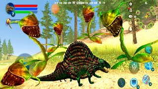 Dimetrodon vs Cannibal Flower Fight - Dimetrodon Simulator; Android Gameplay#12; Dinosaur Simulator screenshot 4