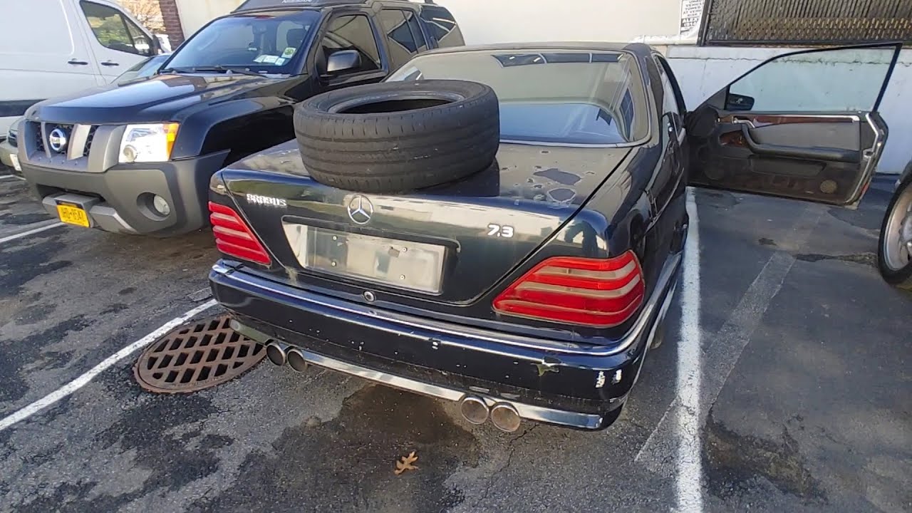 Mercedes BRABUS barn find. 1997 CL73 W140. Video 1- First look. Car ...