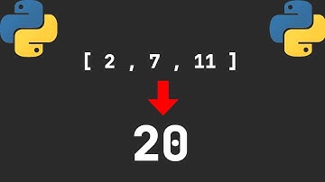 How to FIND the sum of ARRAY | Python video