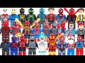 All spiderman suits marvels spiderman avengers endgame peter parker unofficial lego minifigures