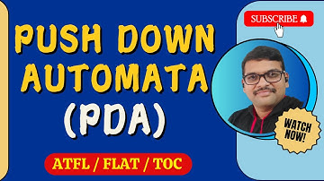 38-PUSHDOWN AUTOMATA (PDA) IN AUTOMATA THEORY || PDA INTRODUCTION || WHAT IS PDA ? || TOC