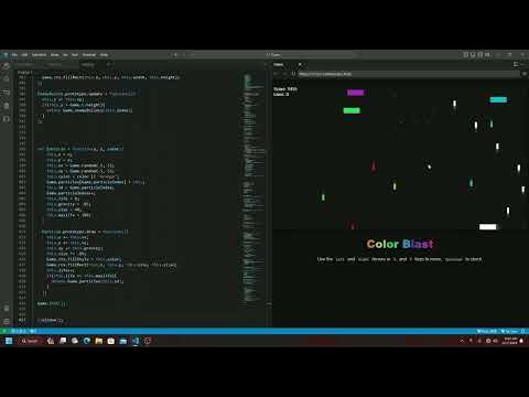 Color Blast Game Using Html CSS JavaScript | Creating Game Using Web ...