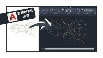 Form Roll Lever in AutoCAD - 2D Drawing Timelapse
