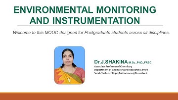 Environmental Monitoring and Instrumentation - Course Introduction