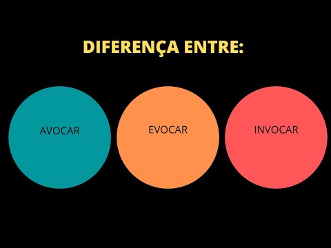 Vídeo: Diferença Entre Invocar E Evocar