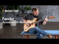 Fender American Acoustasonic Jazzmaster Acoustic-Electric Guitar Demo - All Playing, No Talking