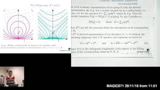 Erlangen programme at large: SL(2,R) case study - Lecture 9 (2016) or 14 (2018)