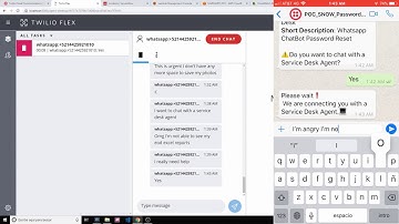 Final Day [Overview] Twilio FLEX + WhatsApp + Service-Now chatbot