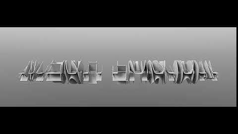 MODO 12: Simple Procedural Typography Animation Test (2018)