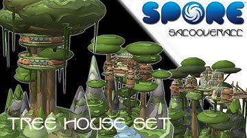 SPORE: Tree house building set (No mods::Timelapse::No Expansionpacks)