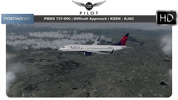 [Prepar3D] Difficult Approach Into Jackson Hole | KDEN ✈️ KJAC | PMDG 737 NGX