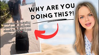 Vacationers Bringing Luggage To The Beach?! | Hotel Worker Explains