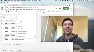 Google Sheets Secret? Create Custom Menu and Submenus