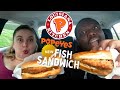 Popeyes NEW Cajun Flounder Sandwich Review