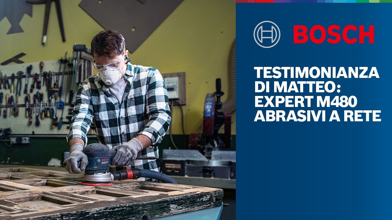 Bosch EXPERT | I dischi abrasivi a rete M480 secondo Matteo