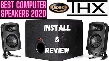 Klipsch Promedia 2.1 computer speakers THX certified. Unboxing, set up and sound test