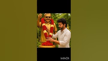Vijayakanth tribute video with Vijay | #captainvijayakanth #vijay #youtubefeed #aishorts #tvk #ai