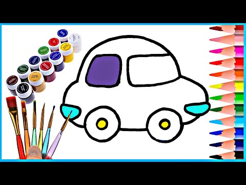 Draw a picture of a car for children დახატეთ მანქანის სურათი ბავშვებისთვის