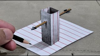 : 3d drawing easy on paper for beginners - how to draw 3d