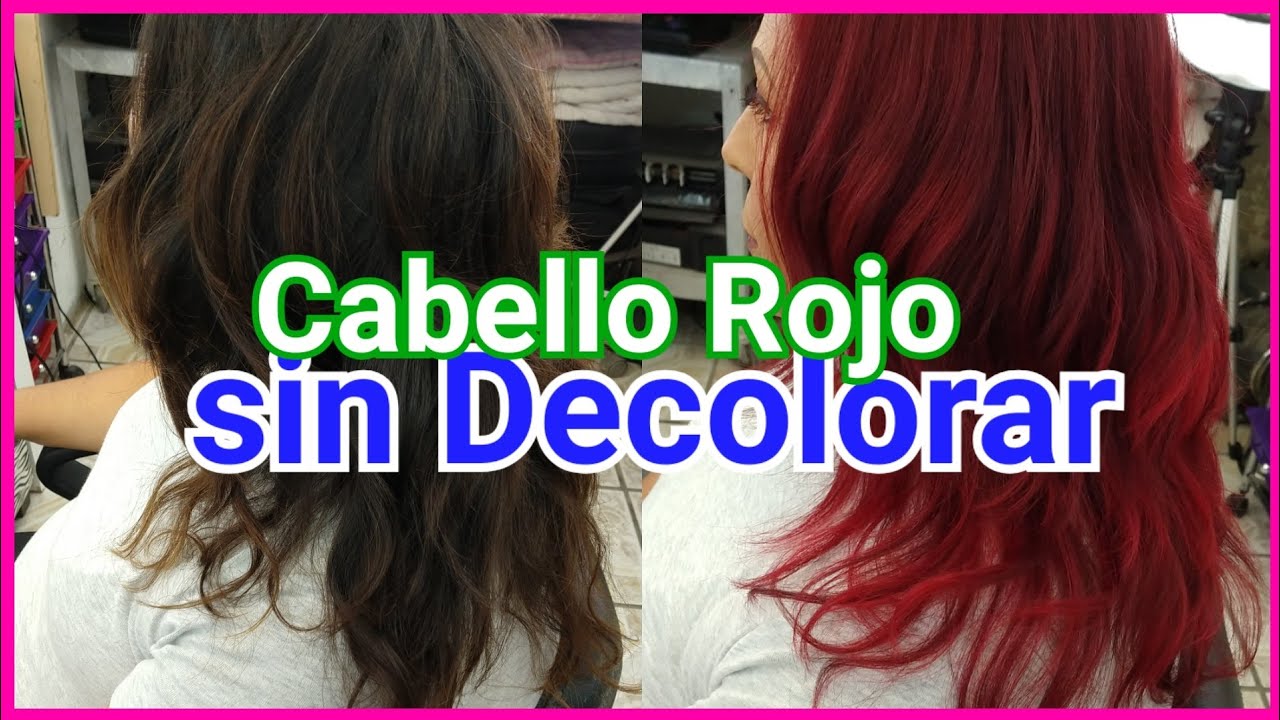 ojo el propósito Atento tinte rojo sobre pelo oscuro sin decolorar