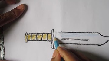 Draw Knife- How To Draw A Hunting Knife