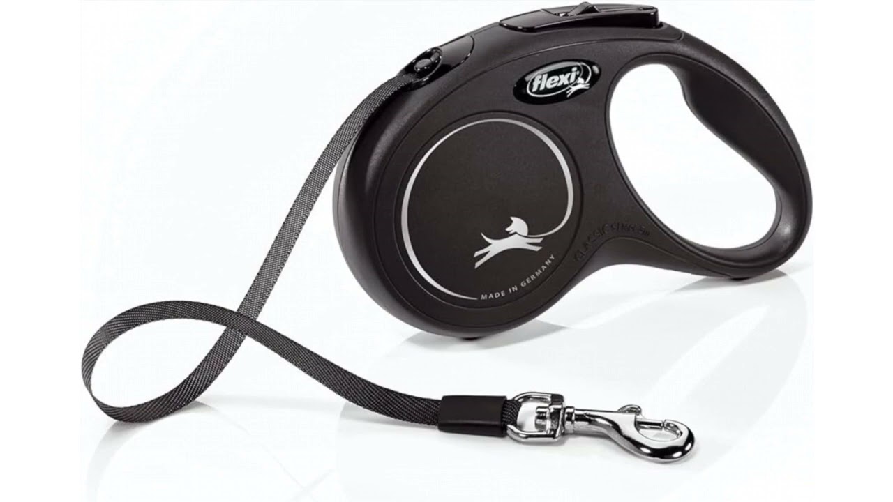 Flexi New Classic Tape Retractable Dog Leash Black - 5m L
