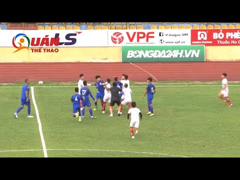 Video Cầu thủ CLB Nam Định và Phú Thọ liên tục ẩu đả trong... - youtube