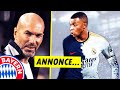 La grosse annonce de mbapp aprs la qualif en 12 zidane entraineur du bayern   actu foot