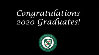 Congratulations to the class of 2020!