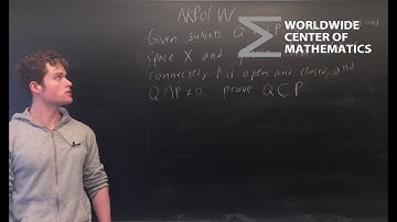 AKPotW: A Problem involving Connected Sets [Topology]