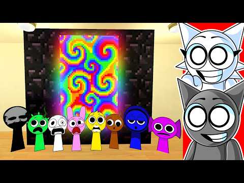 Helping SPRUNKIS Escape Through PORTALS in GMOD!