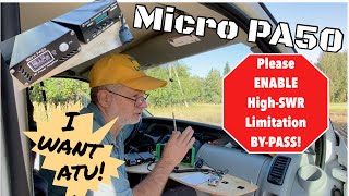 My Micro PA50 HF power amplifier can not work with an Automatic Antenna Tuner. Why