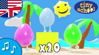 Easter egg dance for kids - Start the Easter with these dancing eggs 20 times - Nursery Rhyme Colle