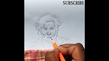 PUSHPA Allu Arjun Drawing Easy #viral #shorts #trending  #youtubeshorts #drawing #alluarjun #pushpa