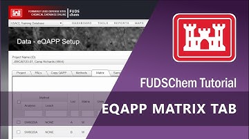 eQAPP Matrix Tab Tutorial - FUDSChem
