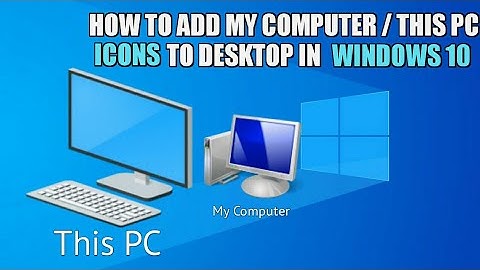 How to add My Computer | This PC icons to desktop in Windows 10