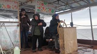 картинка: Второй выезд на самоходном плоту СП 