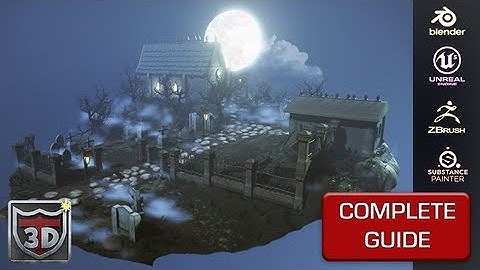 Blender 3 | Unreal Engine 5 | Complete Guide | Stylized Graveyard Environment | Tutorial