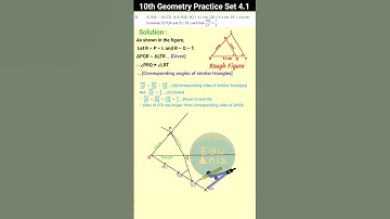 Class 10 geometry Practice set 4.1 Question 2 | Maharashtra board