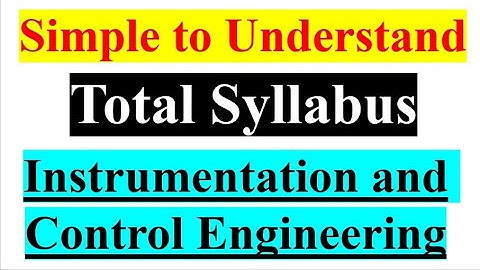 Syllabus of Instrumentation and Control | Important Subjects and Important Topics |