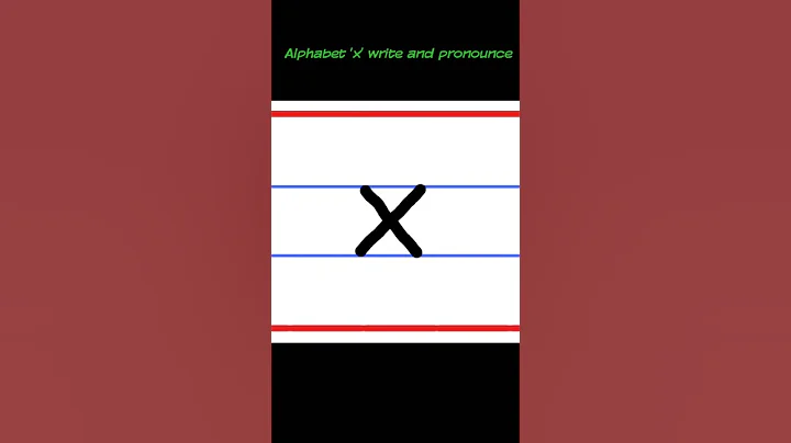 Alphabet 'x' write and pronounce @rdgodaraeducation