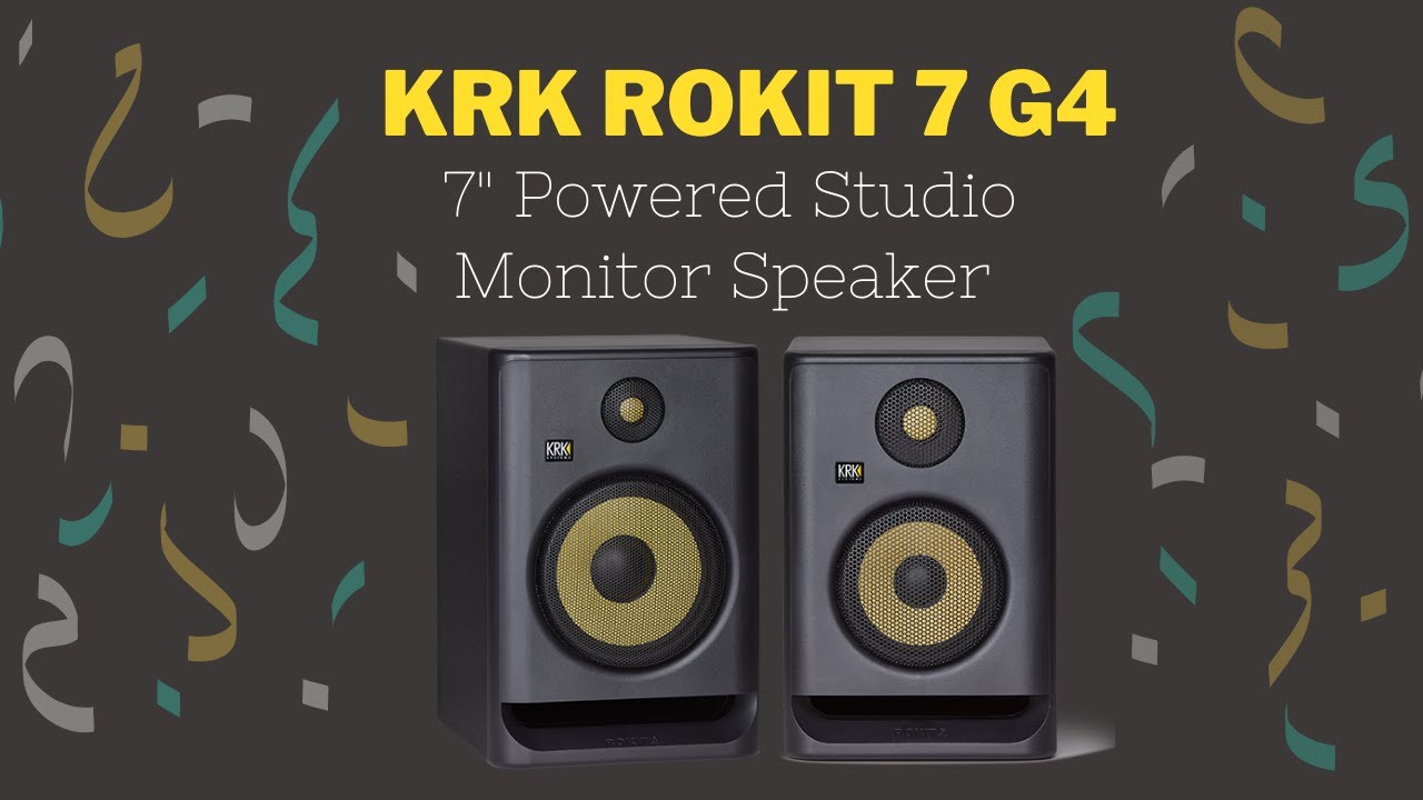 Audio Cables and eStudioStar Polishing Cloth KRK ROKIT RP7G4 7 G4 6.5 Studio Monitoring Speakers w/AxcessAbles Isolation Pads 