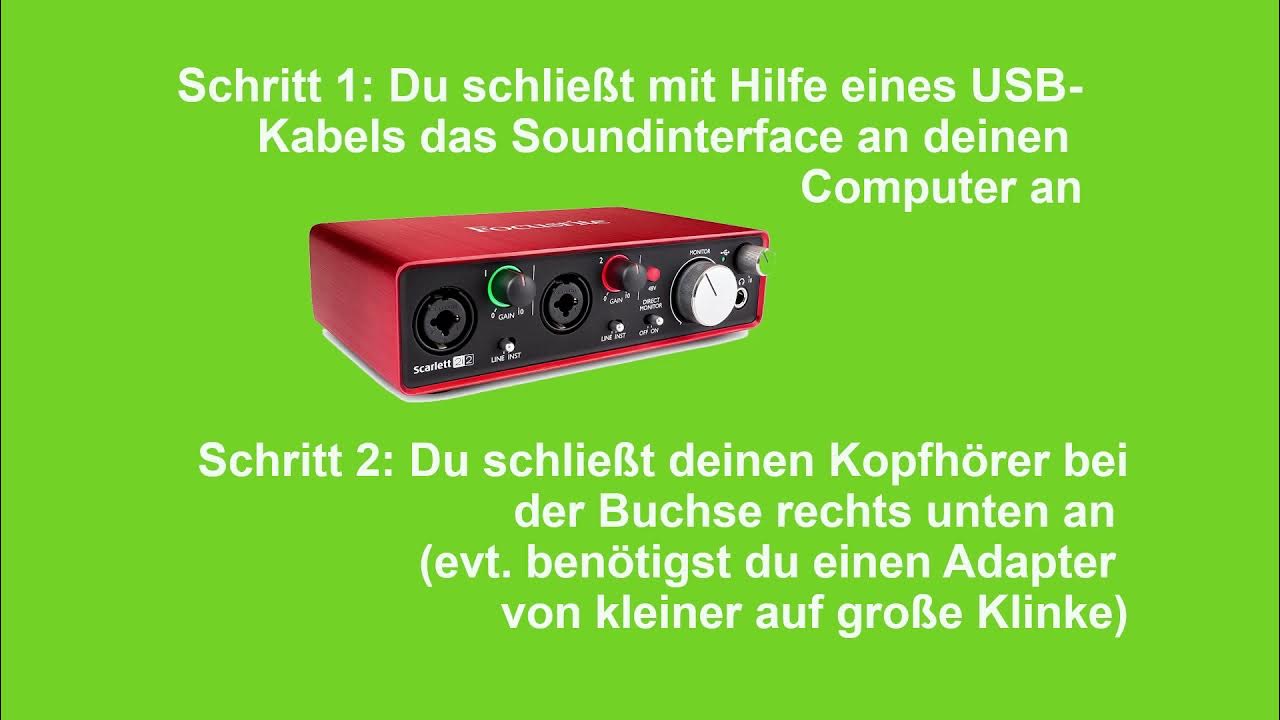 ASIOTreiber Auswahl für Focusrite Scarlett 2i2 in Cubase Elements YouTube