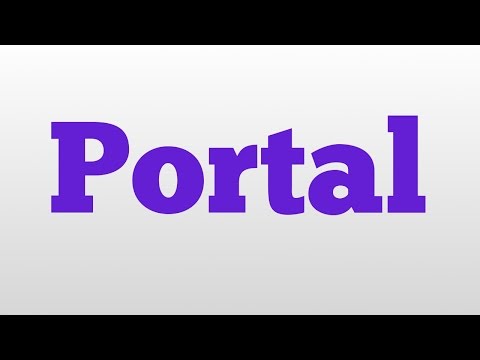 Portal meaning and pronunciation