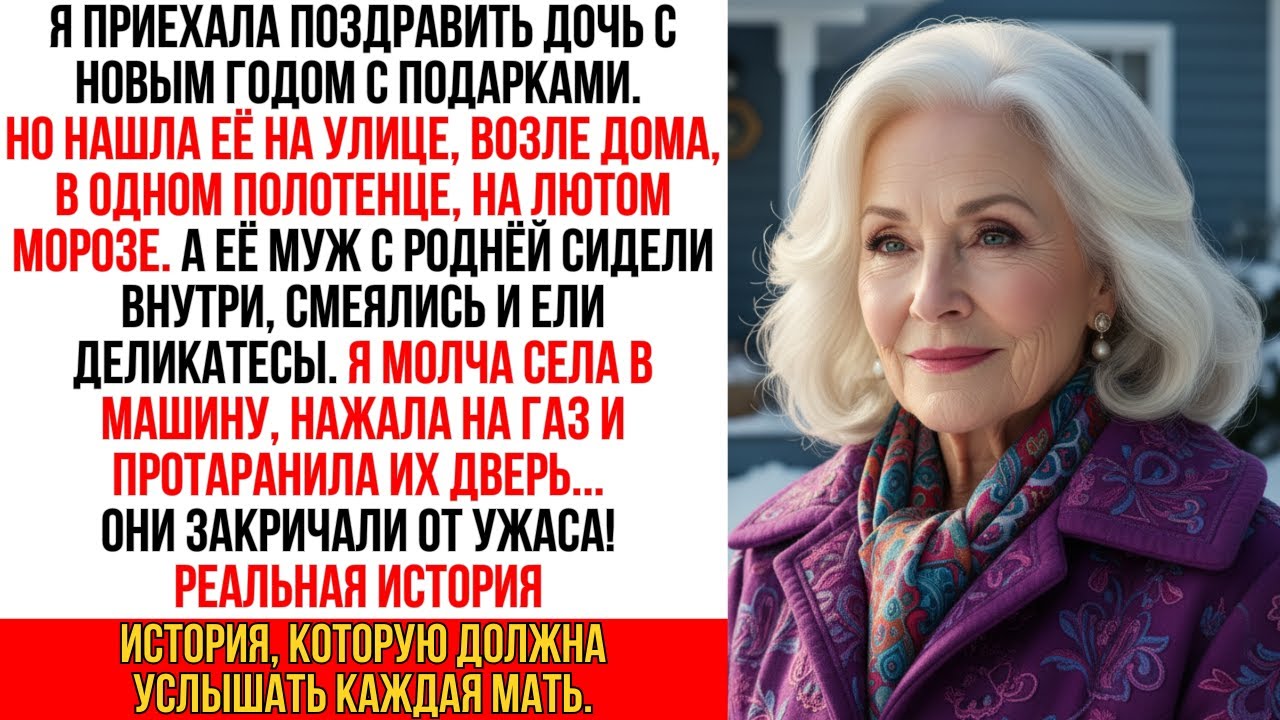 Пока моя дочь мёрзла на улице в полотенце, её муж и гости в тепле смеялись. Тогда я села в машину и…