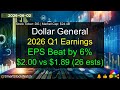 Dollar General (DG|$24.4B) - 2026 Q1 Earnings Analysis