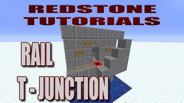 Rail T-Junction | Redstone | Minecraft Tutorials