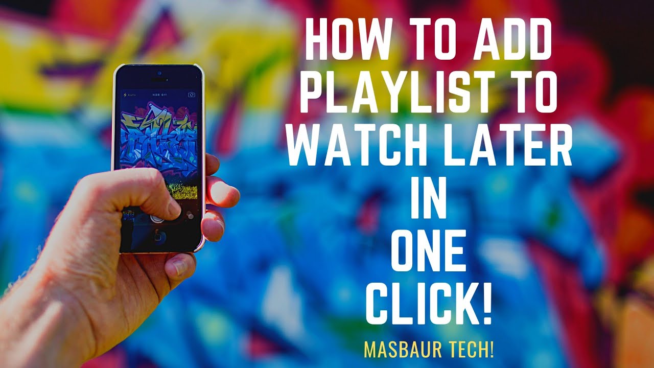 How to transfer youtube playlist to watch later