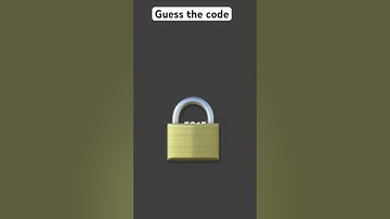 Guess the code #code #guess #lock #shorts